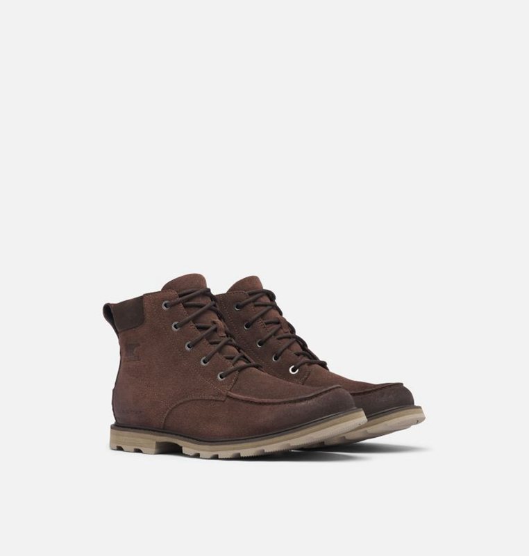 Sorel Erkek Fulton™ Moc Toe - Kısa Bot Koyu Kahverengi - 067-HXWTUG